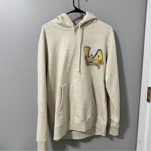Disney Beige Hoodie with LA Graphic